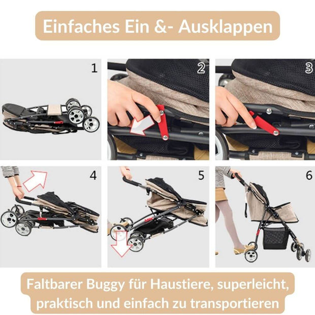 Premium Hunde Buggy Jack / Hundewagen